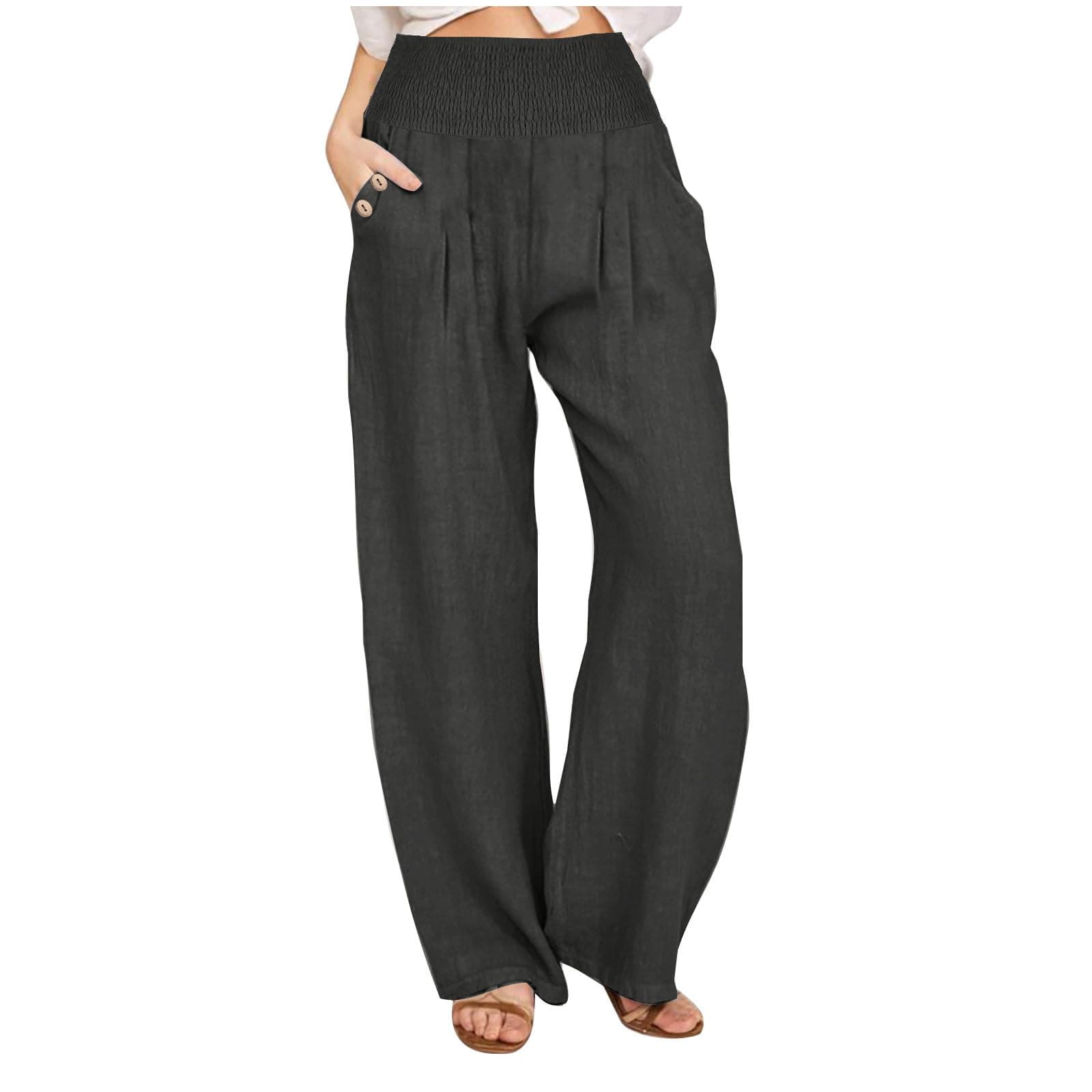 Women's Relaxed Fit Linen Pants