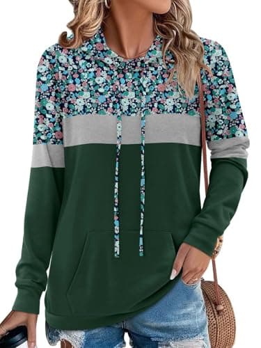 Women's Camo Leopard Print Hoodie Sweatshirt