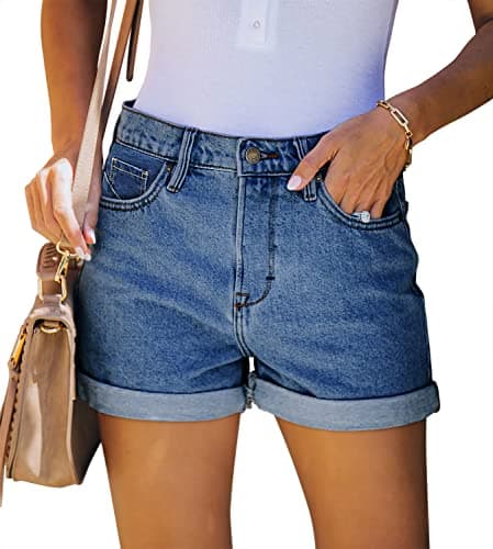 Women's Distressed Denim Shorts