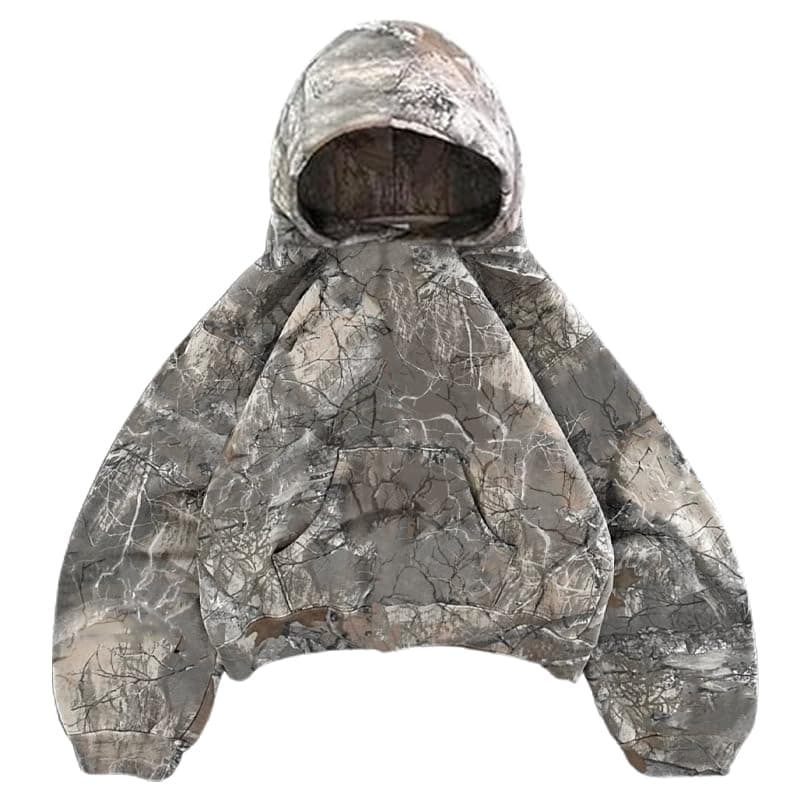 Leopard Print Hoodies Oversized Camo Cheetah Pullover for Women
